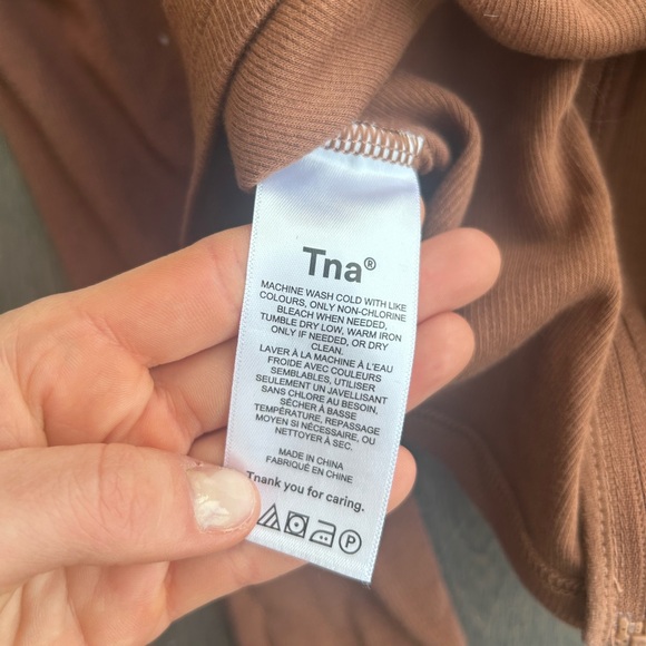 TNA Copper Zip-Up Jacket Size Small Cropped - Picture 5 of 6